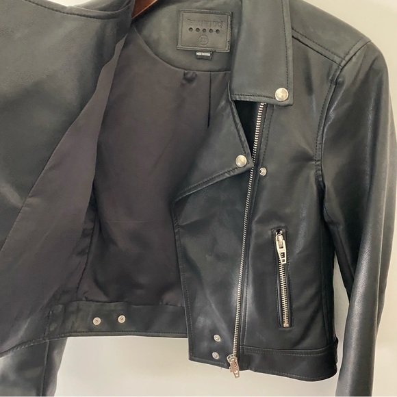 Blank NYC Faux Leather Moto Jacket - Black - XS - Picture 7 of 12